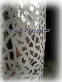 Faux Mirror Mosaic Vase