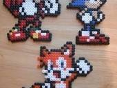 Sonic, Knuckles & Tails Bead Sprites