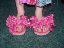 Fluffy Kid Flip Flops