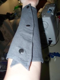 Arm Cuff From Cut Off T Shirt Sleeves!