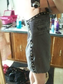 Grommet Tape Dress Out Of A My Chemical Romance Tshirt 