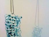 Knitted Wire Pendant