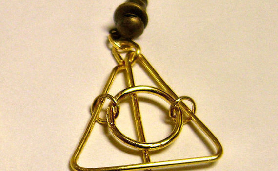 Easy Deathly Hallows Earrings