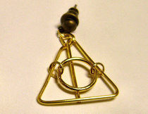Easy Deathly Hallows Earrings