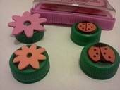 May Challenge Projects 8 11: Bottle Cap Stamps