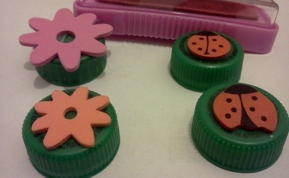 May Challenge Projects 8 11: Bottle Cap Stamps