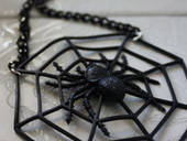 Unique Spiderweb Aluminum Chain Necklace