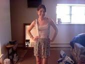 Skirt With Suspenders From Old Blouse