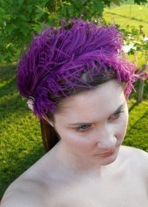 Ostrich Feather Headband
