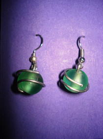 Wire Wrapper Bead Earrings!