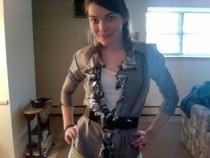 Ruffled Blouse From Two Shirts