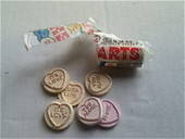Fake Retro Love Hearts