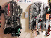 Halloween Upcycled Jewelry Pinboards