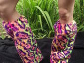 Fuzzy Neon Leg Warmers
