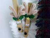 Festive Reindeer From Old Recycled Clothes Pins