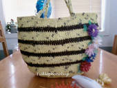 Bumble Bee Bottom Bag  Crochet Plarn