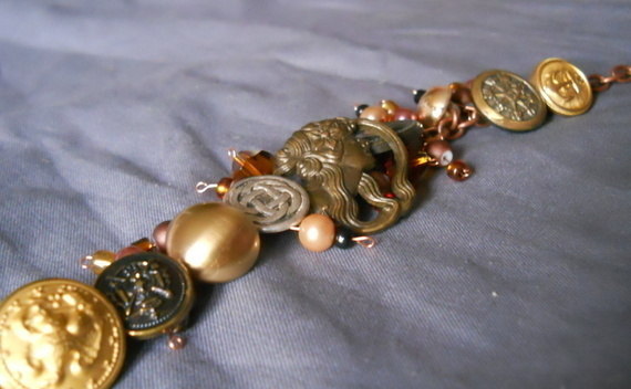 Bead And Button Bracelet