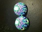 Button Cover Earrings 