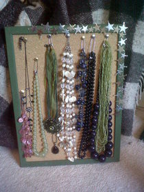 Corkboard Necklace Display