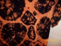Reverse Tie Dye Black T Shirt