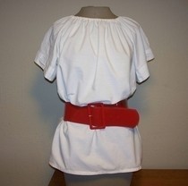 Bed Sheet Peasant Blouse
