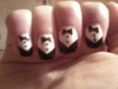 Easy Tuxedo Nails