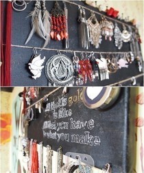 Diy Jewelry Organizer Canvas