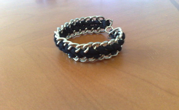 Cord And Chain Bracelet 