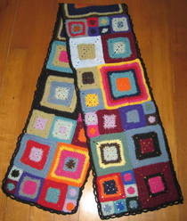Granny Square Scarf (Aka What To Do With Those Babette Blanket Squares You Never Finished)