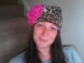 Leopard Print Fleece Hat.