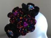 Multi Coloured Flower Alice Band,