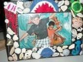 Homemade Seashell Frame