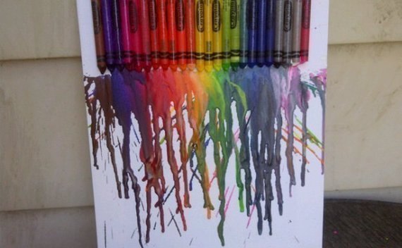 Melted Crayon Art