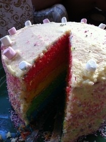 Rainbow Cake (: 