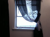 Obscene Fu Flag Into Curtain