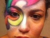 Crazy Colorful Random Face Makeup