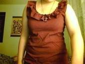 Burgundy Ruffle Tank Top 