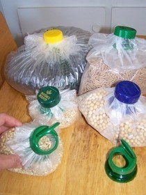 Flip Top Vitamin Bottle To Easy Pour Plastic Bag Sealer