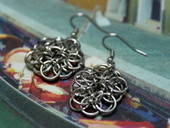Celtic Star Chain Maille Earrings
