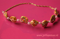 Fake Expensive Paperclip And Paperbead Necklace
