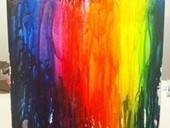 Melted Crayon Art