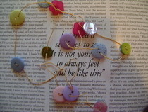 Vintage Button Necklace