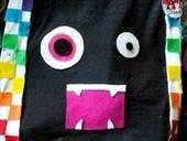 Rainbow Checkered Monster Bag