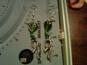 Slytherin Snake Earrings