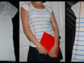"Lined Paper Tee"