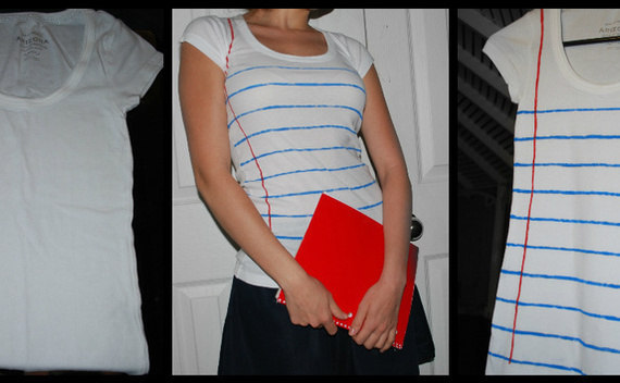 "Lined Paper Tee"