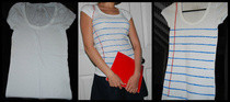 "Lined Paper Tee"