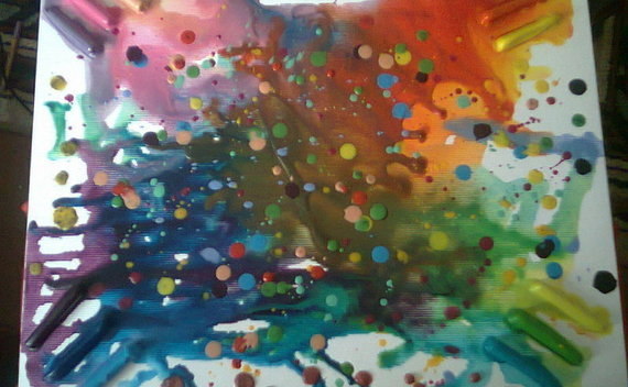 Melted Crayon Art