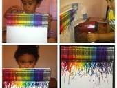 Melted Crayon Art