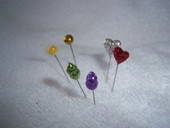 Lady Bird And Leaf Pins